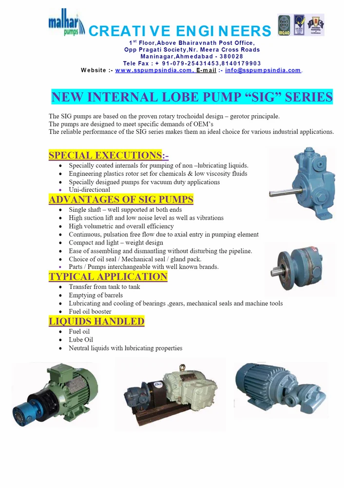2000 Rpm Gear Pump