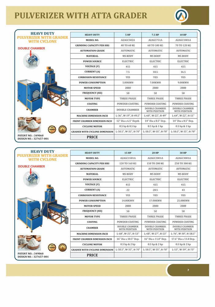 200kg Commercial Flour Plant