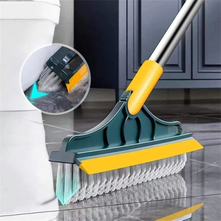 2 IN 1 TILES CLEANING BRUSH - 2 in 1 Floor Brush Scrubber with Long Handle Grout Brush