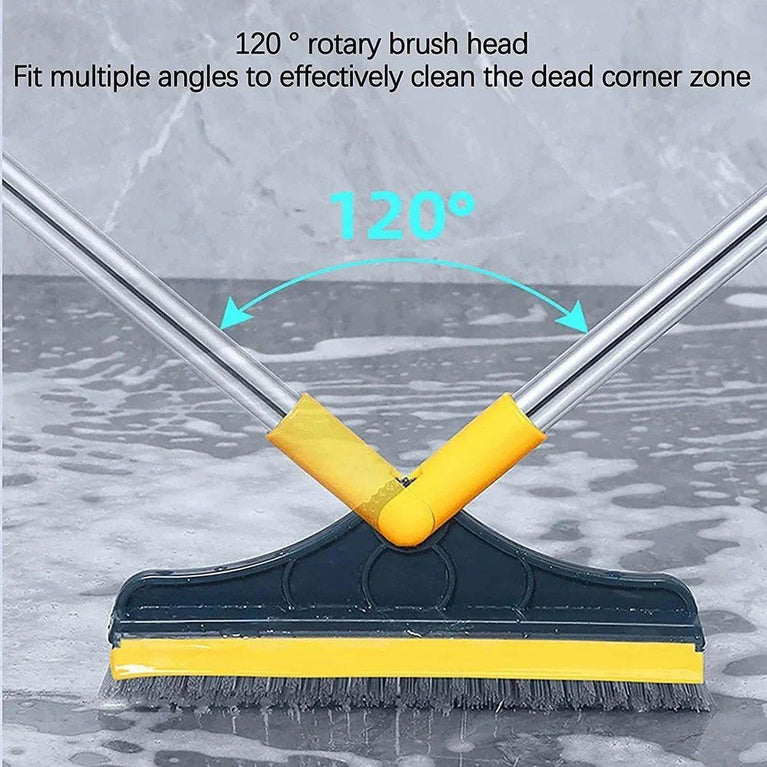 2 IN 1 TILES CLEANING BRUSH - 2 in 1 Floor Brush Scrubber with Long Handle Grout Brush
