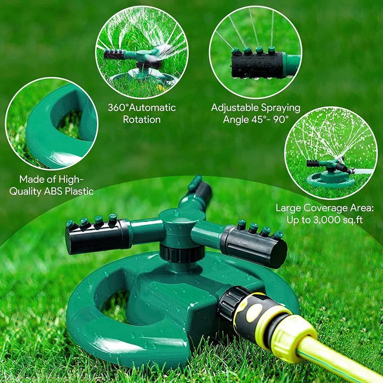 360 Degree Rotating Water Saving Sprinkler