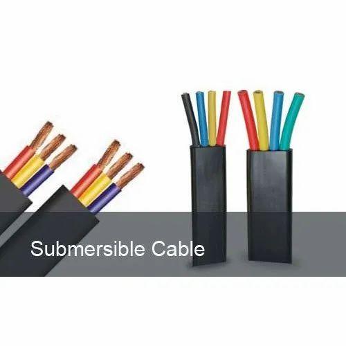 3 Core Flat Cable Aquaflox Polycab Submersible Cables