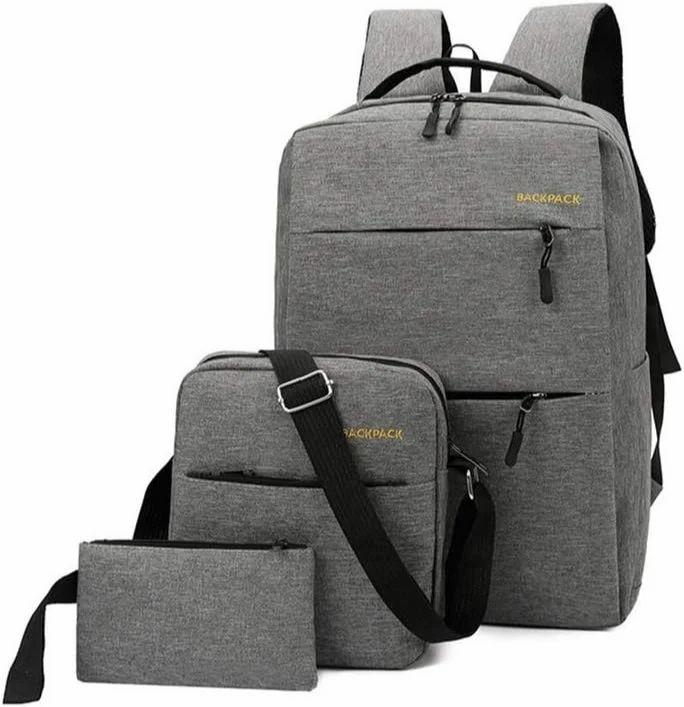 3 IN 1 BAG PACK  3 pcs Backpack Combo Set Laptop Backpack Water Resistant Business Travel Bag