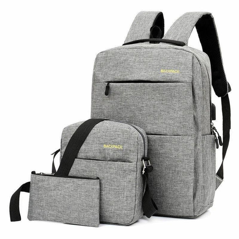 3 IN 1 BAG PACK  3 pcs Backpack Combo Set Laptop Backpack Water Resistant Business Travel Bag