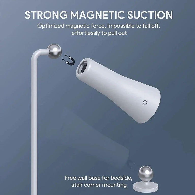 3 IN 1 MAGNETIC MULTIFUNCTION TABLE LAMP - Led Desk Lamp with Magnetic Wireless Rechargeable Table