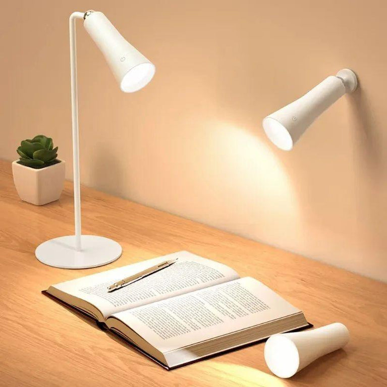 3 IN 1 MAGNETIC MULTIFUNCTION TABLE LAMP - Led Desk Lamp with Magnetic Wireless Rechargeable Table