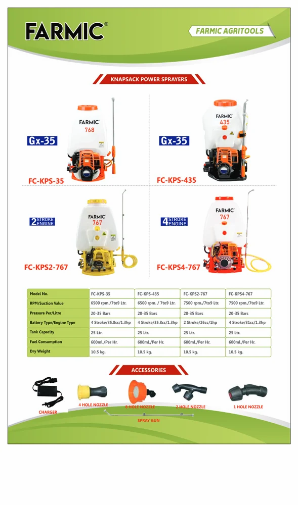 4 Stroke Farmic Knapsack Power Sprayer