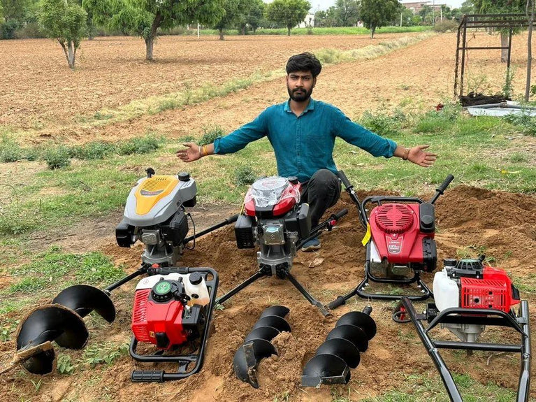 4 Stroke Heavy Duty 139 CC Petrol Earth Auger