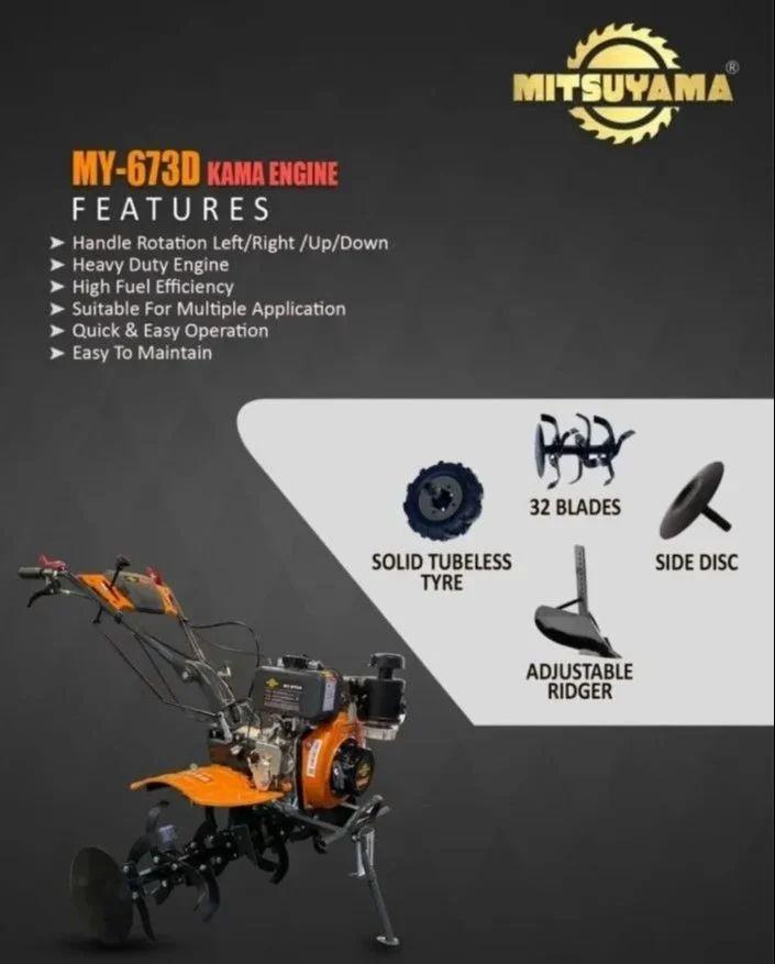 5.5 HP Power Weeder Mini Tiller 173F Diesel