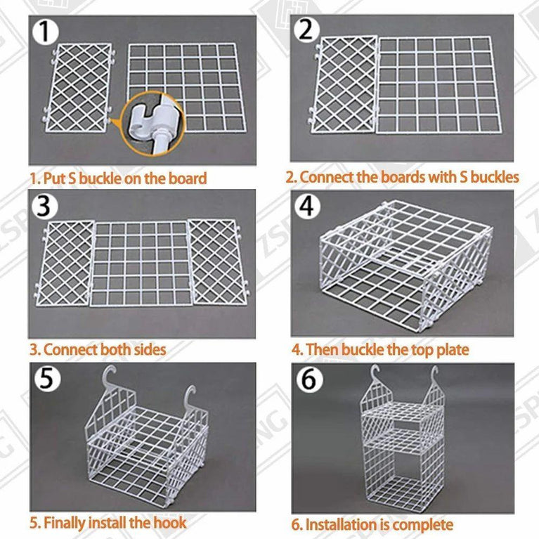 5 Layer Foldable Cloth Rack-  Folding Clothes Storage Racks Dormitory Closet