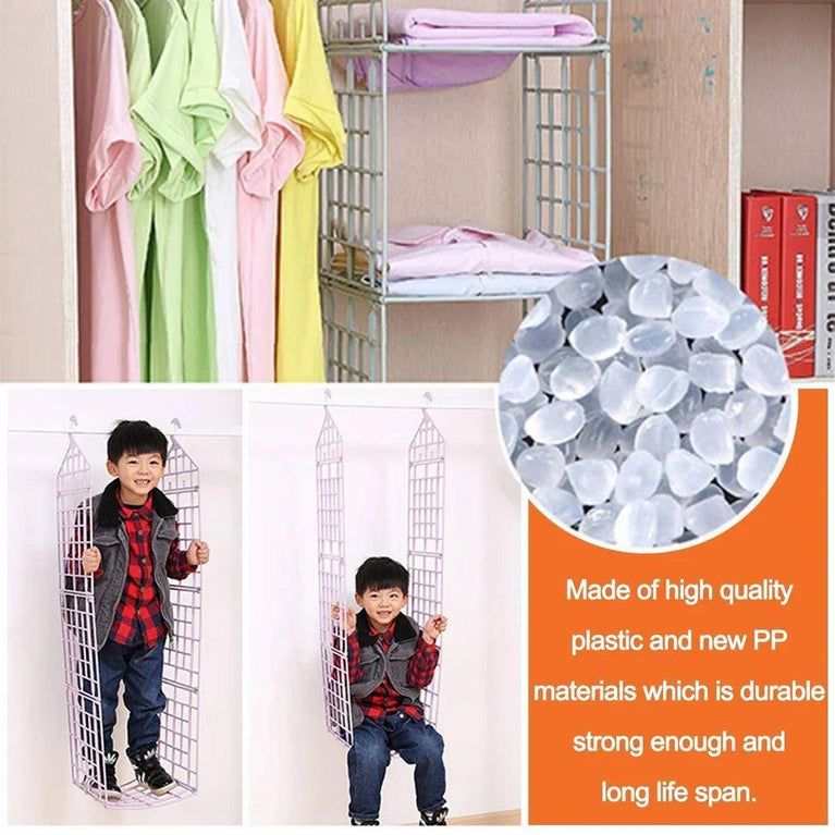 5 Layer Foldable Cloth Rack-  Folding Clothes Storage Racks Dormitory Closet