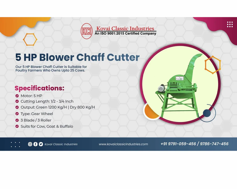 5hp Chaff Cutter