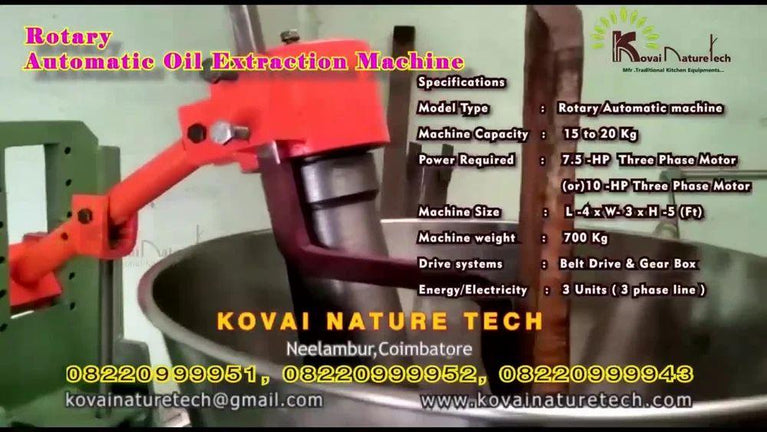 5hp Rotary Oil Extraction Machinery