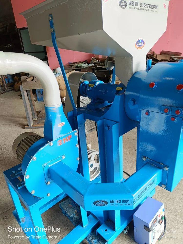 7.5+2 HP Commercial Atta Chakki Machine with cyclone