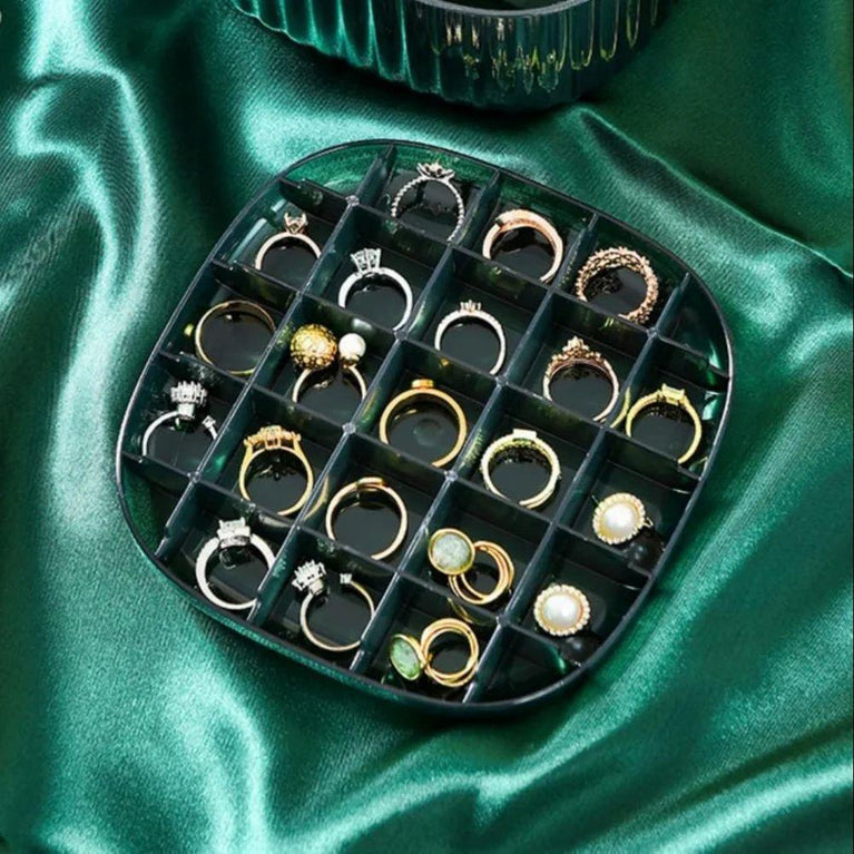 ACRYLIC JEWELLERY BOX 2 LAYER - Double Layer Travel Jewelry Case