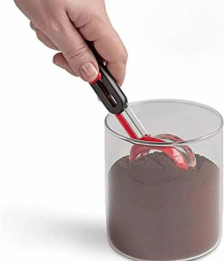 ADJUSTABLE MEASURING SPOON - Adjustable Plastic Gauge with Measurement for Kitchen Baking Tool