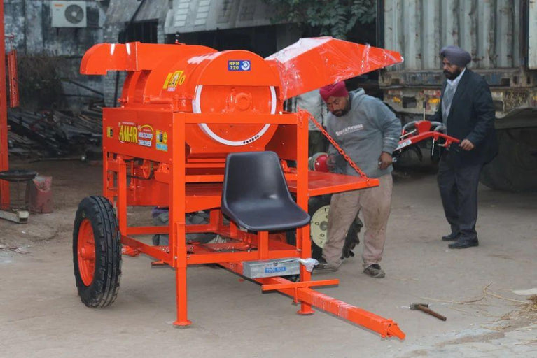 AMAR MULTICROP THRESHER SPIKE TOOTH SERIES - POWER TILLER OPERATED MODEL
