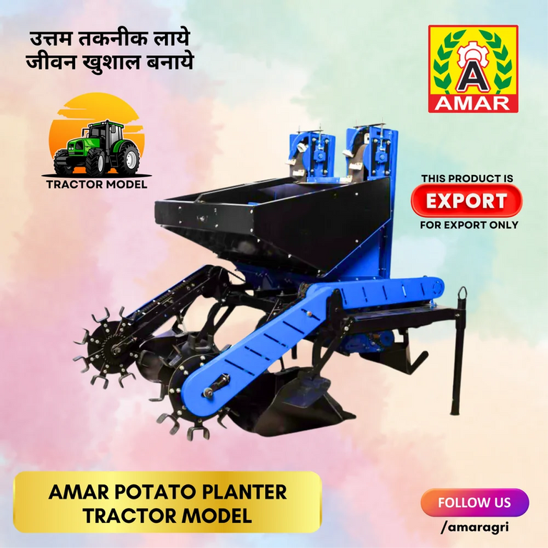 Amar Potato Planter 2 Row Automatic Export Model
