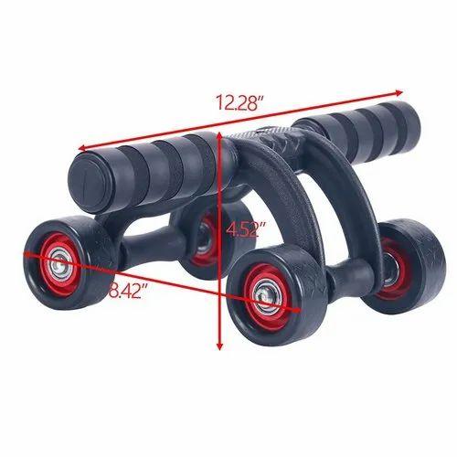 Anti Skid Four Wheel Total Body AB Roller Exerciser for Abdominal & Stomach Exercise