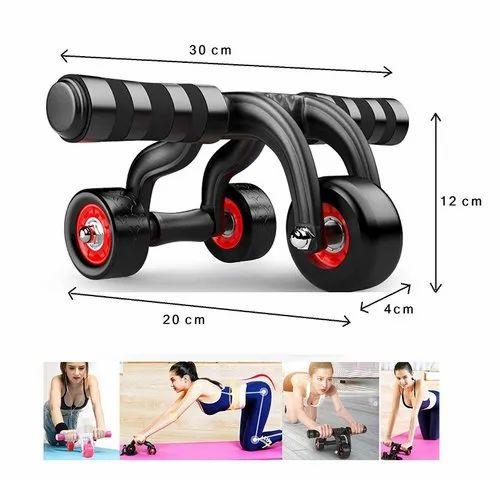 Anti Skid Four Wheel Total Body AB Roller Exerciser for Abdominal & Stomach Exercise