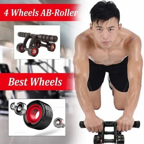 4 wheel abdominal roller best sale