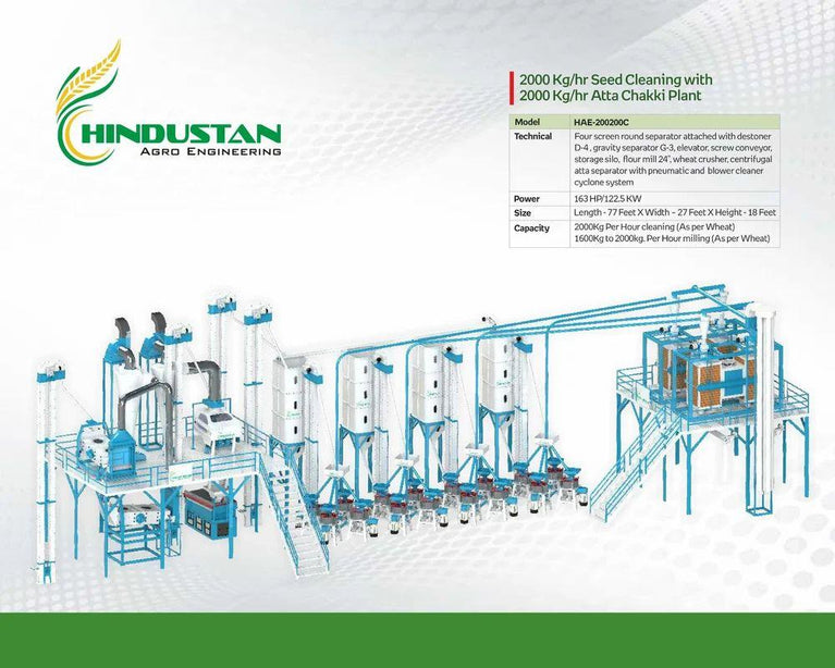 Automatic Industrial Flour Mill Machine