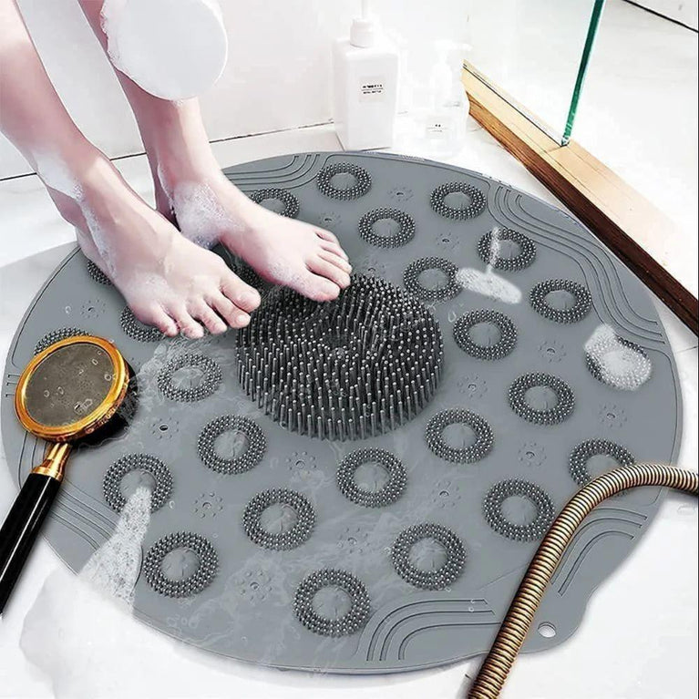 BATHROOM MAT ROUND - Soft Microfiber Bathroom Printed Quick-Drying Mats