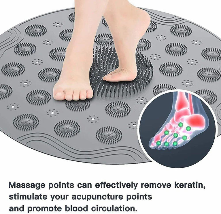 BATHROOM MAT ROUND - Soft Microfiber Bathroom Printed Quick-Drying Mats