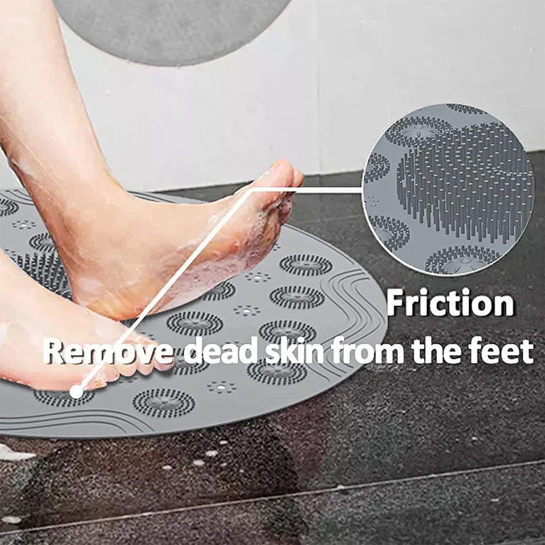 BATHROOM MAT ROUND - Soft Microfiber Bathroom Printed Quick-Drying Mats