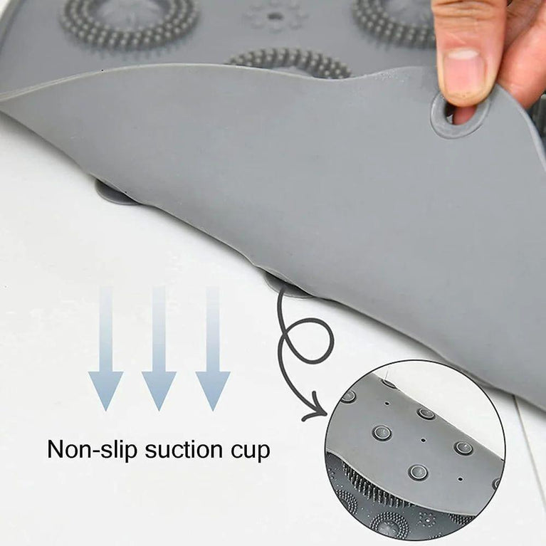 BATHROOM MAT ROUND - Soft Microfiber Bathroom Printed Quick-Drying Mats