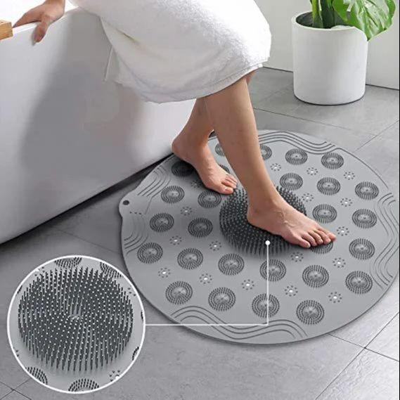 BATHROOM MAT ROUND - Soft Microfiber Bathroom Printed Quick-Drying Mats