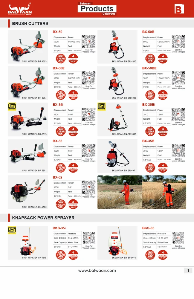 Balwaan 52cc Engine powered Soil Digger BE-52