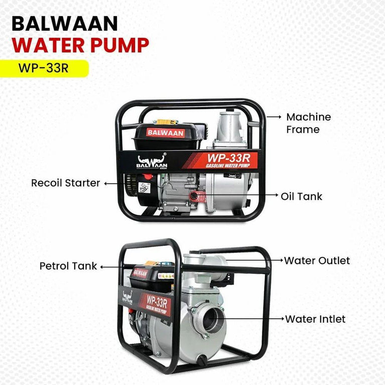Balwaan WP-33R 7HP Water Pump