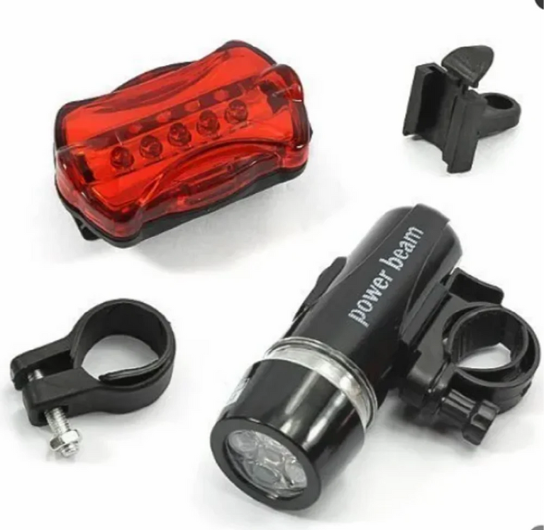 Bike Bicycle Waterproof Bright Head and Rear Power Beam Light