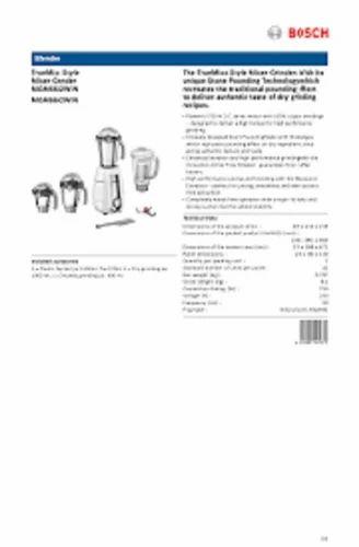 Bosch Mixer Grinder