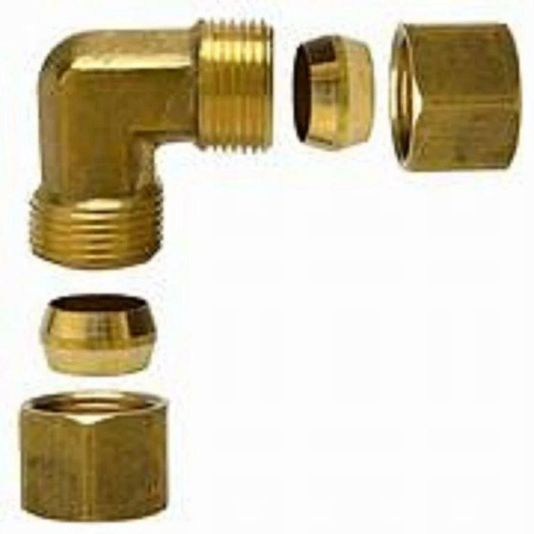 Brass PU Connector 1/4" X 12 Mm