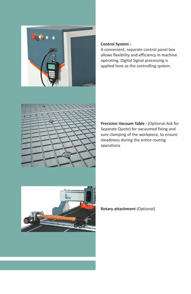 CNC Router J-1325+A 4.5 KW SERVO MOTOR