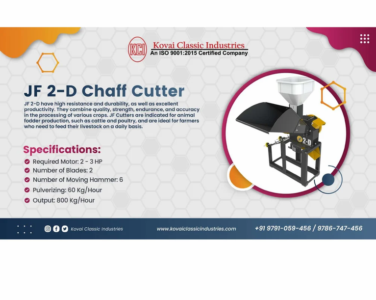 Chaff Cutter JF 2D ( 3 in 1 )