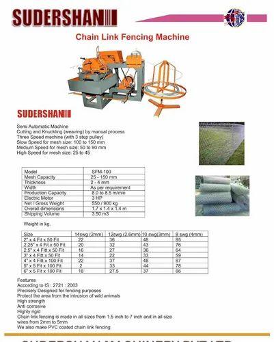 Chain Link Fencing Machine
