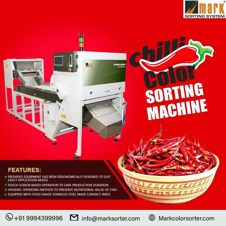 Chilli Color Sorter Machine / Red Chilli Sorting Machine