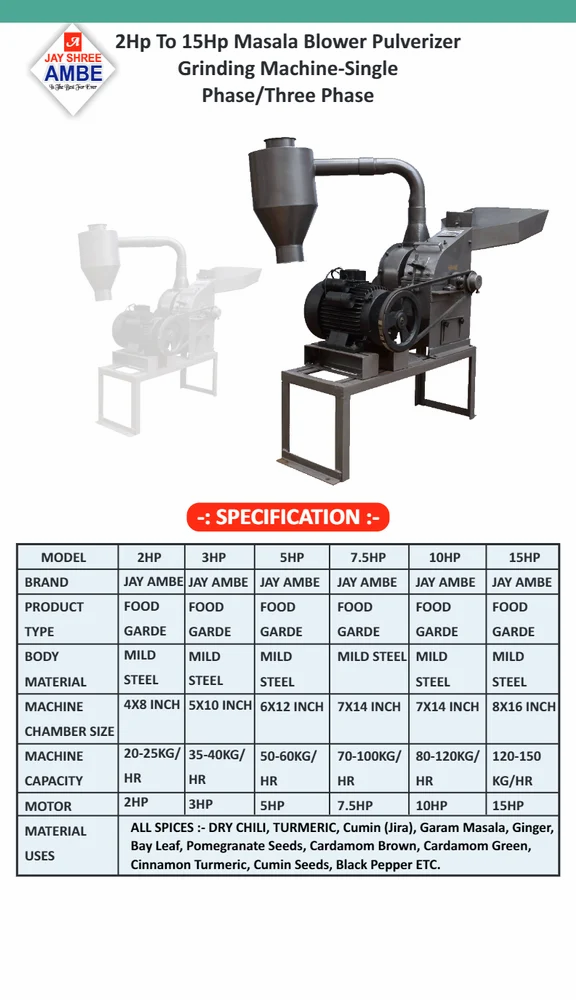 Chilli Grinding Machine
