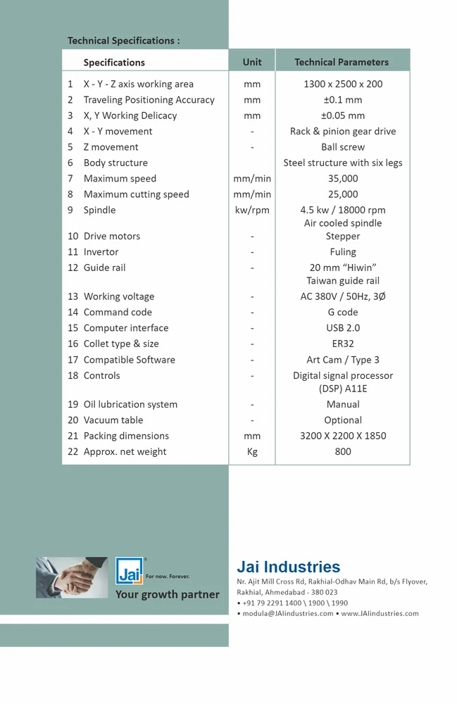 Cnc Door Making Machine 4.5 KW
