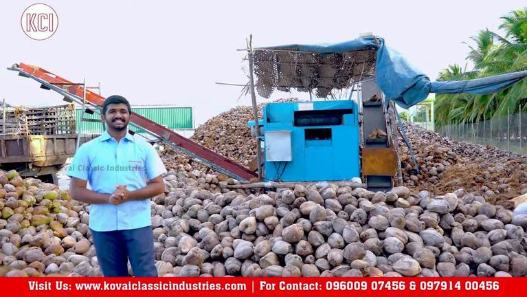 Coconut Dehusking Machine - 7.5 HP
