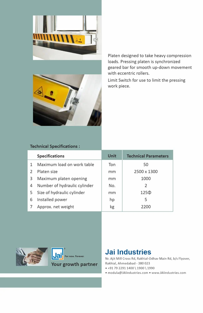 Cold Press Machine 50 Ton