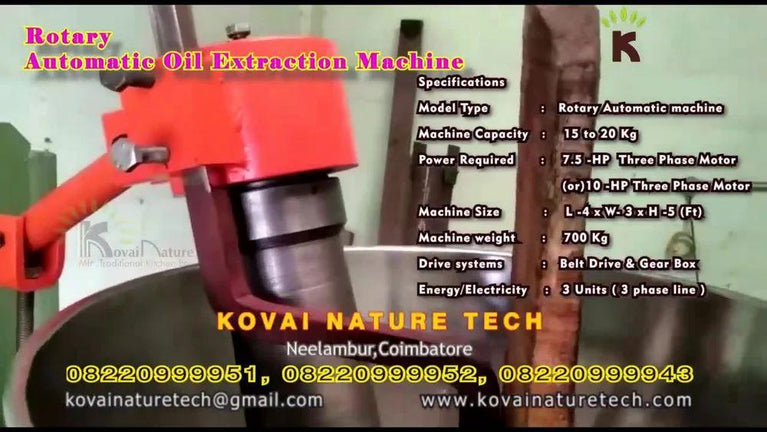 Cold Pressed Mustard Oil Machine