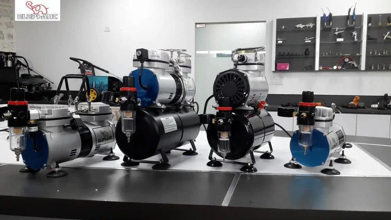 Combo Elephant mini air compressor AS-18 + Painter Airbrush AB-19