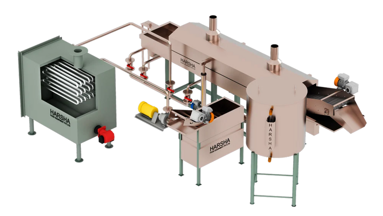 Continuous Fryer Machine