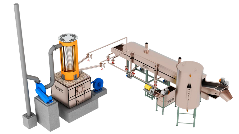 Continuous Fryer Machine