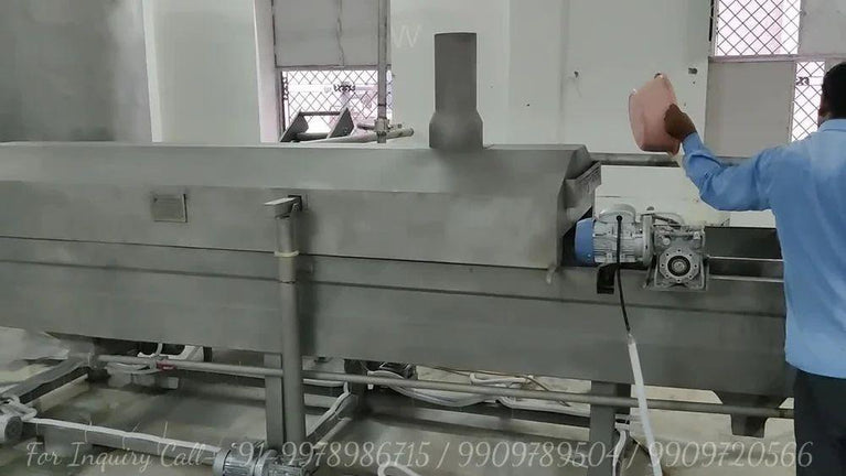 Continuous Namkeen Fryer With Wooden Heat Exchanger