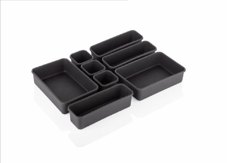 Cutlery Drawer Tray 8pcs Set - Stackable Drawer Organizer Trays Set